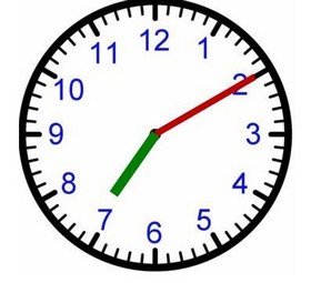 Sept heures dix.